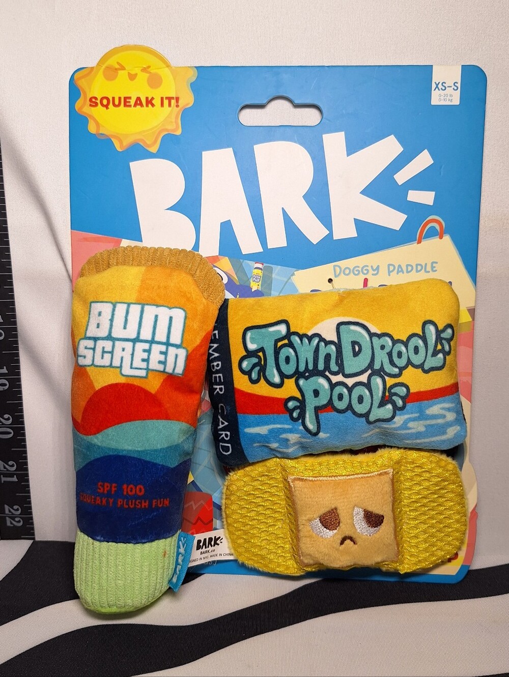 NWT Bark Drool Pool Pack Up Dog Toy XS-S